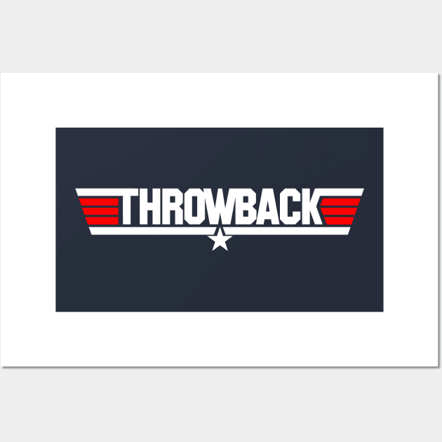 Throwback Thursday (Navy Pilot Movie - Blue) Wall Art by GloopTrekker